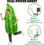 Inflatable Cucumber Costume for Kids, Funny Blow Up Costumes for Halloween Cosplay Parties