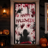 Happy Halloween Door Cover, Scary Zombie Door Decoration