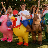 Inflatable Rooster Costume for Adults, Funny Blow-Up Suit