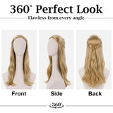Blonde Long Wavy Elf Wig for Women