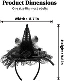 Witch Hat Headband for Women, Halloween Costume Accessory