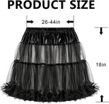 Petticoat Tutu Skirt for Women, Short Layered Tulle