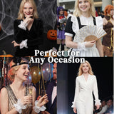 White Lace Wrist Cuffs Vampire Costume Accessories