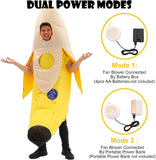 Adult Inflatable Banana Costume Funny Blow Up Halloween Outfit