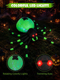 8FT Halloween Inflatable Spider Outdoor Yard Decor with LED