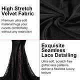 Vampire Costume Women, Gothic Black Long Dress, Mermaid Fishtail Gown, Witch Cosplay Maxi Dress