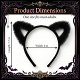 Cat Ears Headband Halloween Costume Accessory for Adult Women