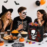 Halloween Skull Tote Bag, Trick or Treat Bag for Parties