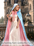 Blue Fairy Godmother Cape Accessories Set for Women