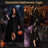 Halloween Gold Hooded Costume Cloak