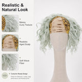 Green Mens Wig Lab Master Halloween Costume for Men