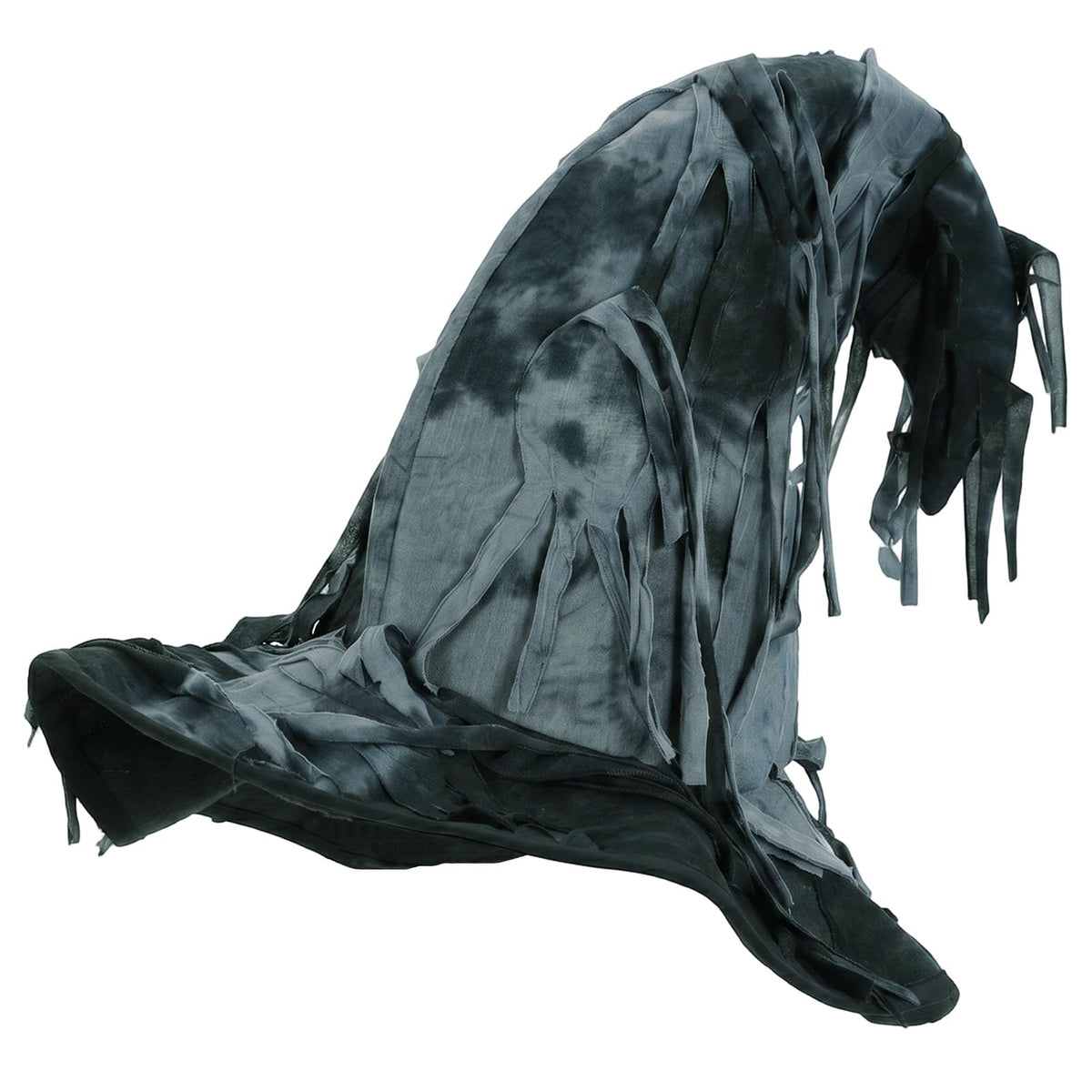 Witch Hat for Women, Distressed Gray, Polyester, One Size, Halloween Cosplay Costume Accessory