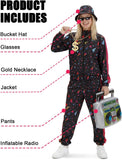 80s Outfit for Women 80s 90s Tracksuit Costume Set