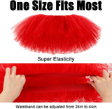 Black/White/Mulitcolor Tutu Skirt for WomenFluffy Layered