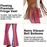Hippie Outfits for Women, 60s 70s costumes for Halloween Party