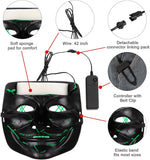 Adult Light-Up Stick Figure Halloween Costume with Mask for Halloween