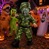 Inflatable Zombie Soldier Costume for Adult, Halloween Blow Up