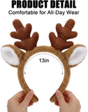 Reindeer Antlers Headband/Headband &Tail Costume Set