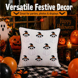 Halloween Pillow Covers 18x18 Set of 2, Mini Ghost Cases