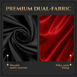 Black Halloween Vampire Costume Cape for Women Men