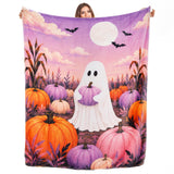 Ghost Blanket, Cute Pastel Halloween Blanket