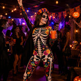 Women's Day of the Dead Skeleton Costume
