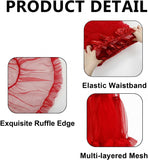 Petticoat Tutu Skirt for Women, Short Layered Tulle