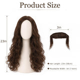 Brown Hippie Wig and Beard Set, 70s Costume Hair for Men