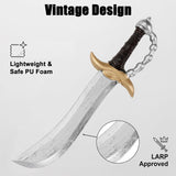 2PCS Plastic Pirate Sword, Curved Cutlass Costume Prop