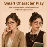 Cat Eye Costume Fashion Prop Glasses for Adults Women