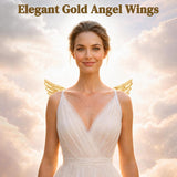 Mini Gold Angel Wings, Halloween Costume Accessory for Women