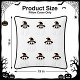 Halloween Pillow Covers 18x18 Set of 2, Mini Ghost Cases