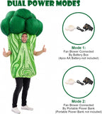 Inflatable Broccoli Costume for Adults, Funny Green Blow Up