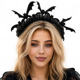 Spider Web Bat Costume Accessory Halloween Headband for Women