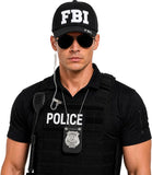 4-Piece Police Officer Costume Accessories Set for Adults
