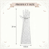 Floral Long Lace Gloves Halloween Costume for Women