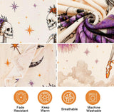 Halloween Blanket with Butterfly Skeleton Ballerinas
