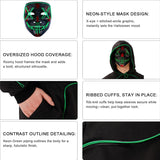 Adult Light-Up Stick Figure Halloween Costume with Mask for Halloween