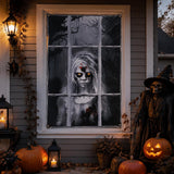 Halloween Decorations Outdoor Spooky Ghost Curtains 2 Pack