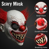 Halloween Mask for Adults, Scary Costume Mask for Halloween Party Cosplay