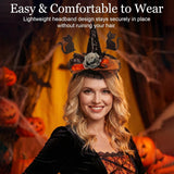 Witch Hat Headband for Women, Halloween Costume Accessory