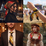 2-Pack Pirate Costume Accessories Head Scarf for Women