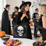 Halloween Skull Tote Bag, Trick or Treat Bag for Parties