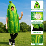 Inflatable Cucumber Costume for Adults, Funny Blow Up Costumes for Halloween Cosplay Parties