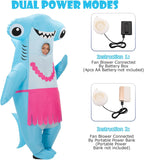 Inflatable Costume Hammerhead Shark for Adults, Funny Blow Up