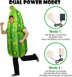 Inflatable Cucumber Costume for Adults, Funny Blow Up Costumes for Halloween Cosplay Parties