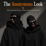 2PCS Halloween Black Hood Mask for Costume Dress-Up
