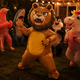 Inflatable Lion Costume for Adults, Halloween Funny Blow Up