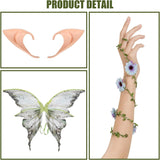 Fairy Wings Halloween Costume Set with Elf Ears for Women