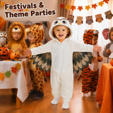 Toddler Owl Costume for Girls & Boys - 3D Hooded Animal Jumpsuit for Halloween Party